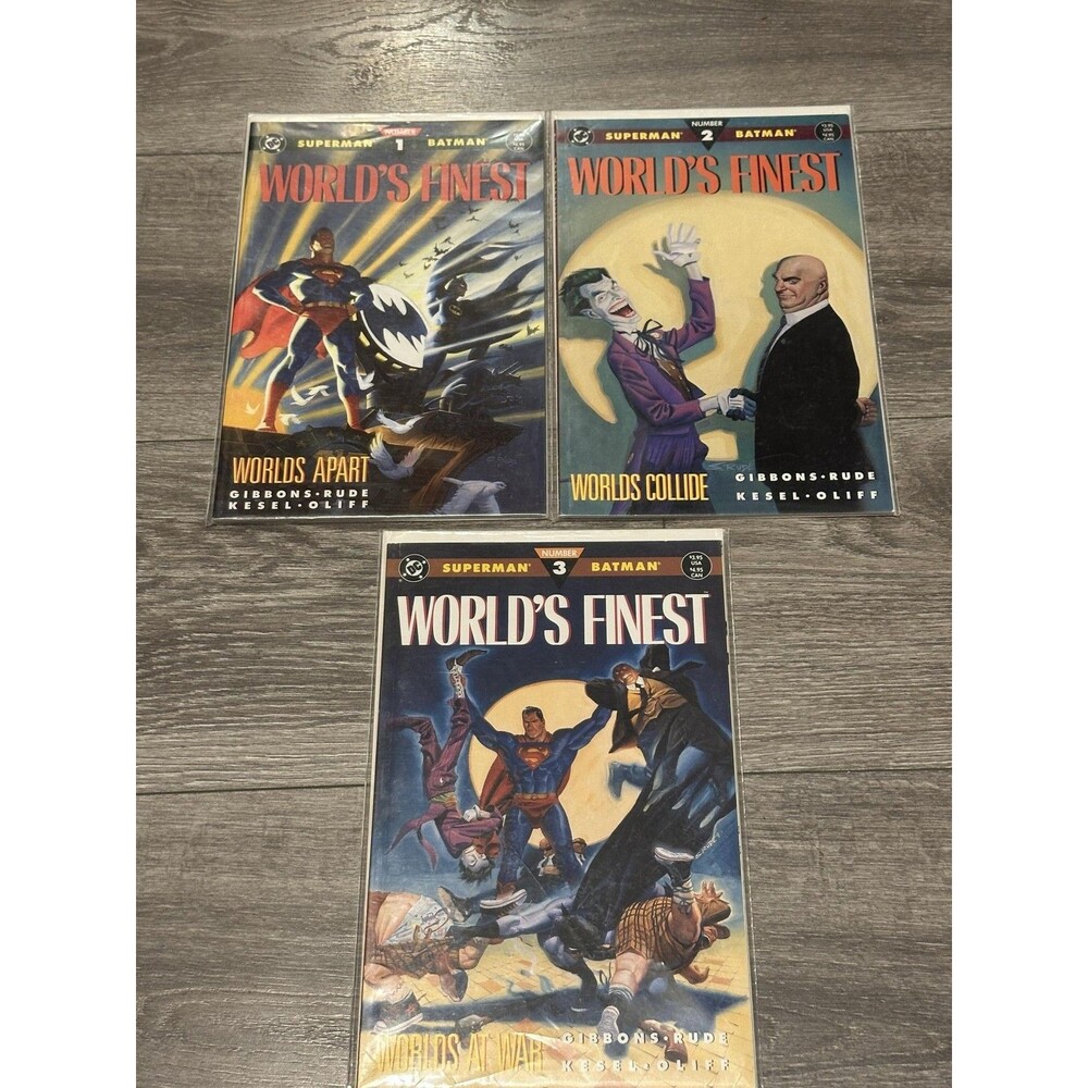 DC Elseworld's Finest #1-3 Mixed Lot Batman Superman Joker Lex Luthor Comic